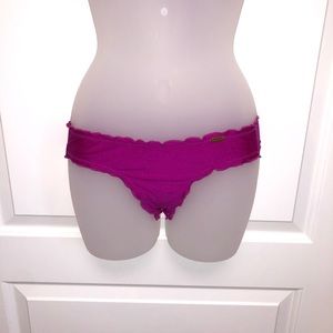 Luli Fama Wavey Edge Ruched Back Swim Bottoms